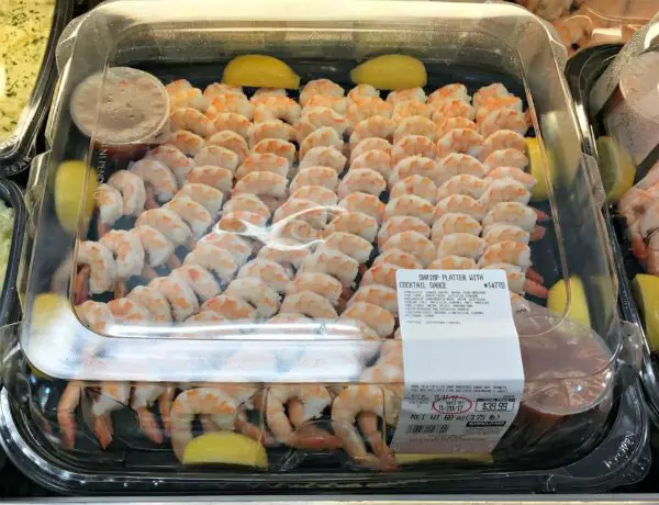Shrimp Platter with Cocktail Sauce from Costco (serves-20-24)